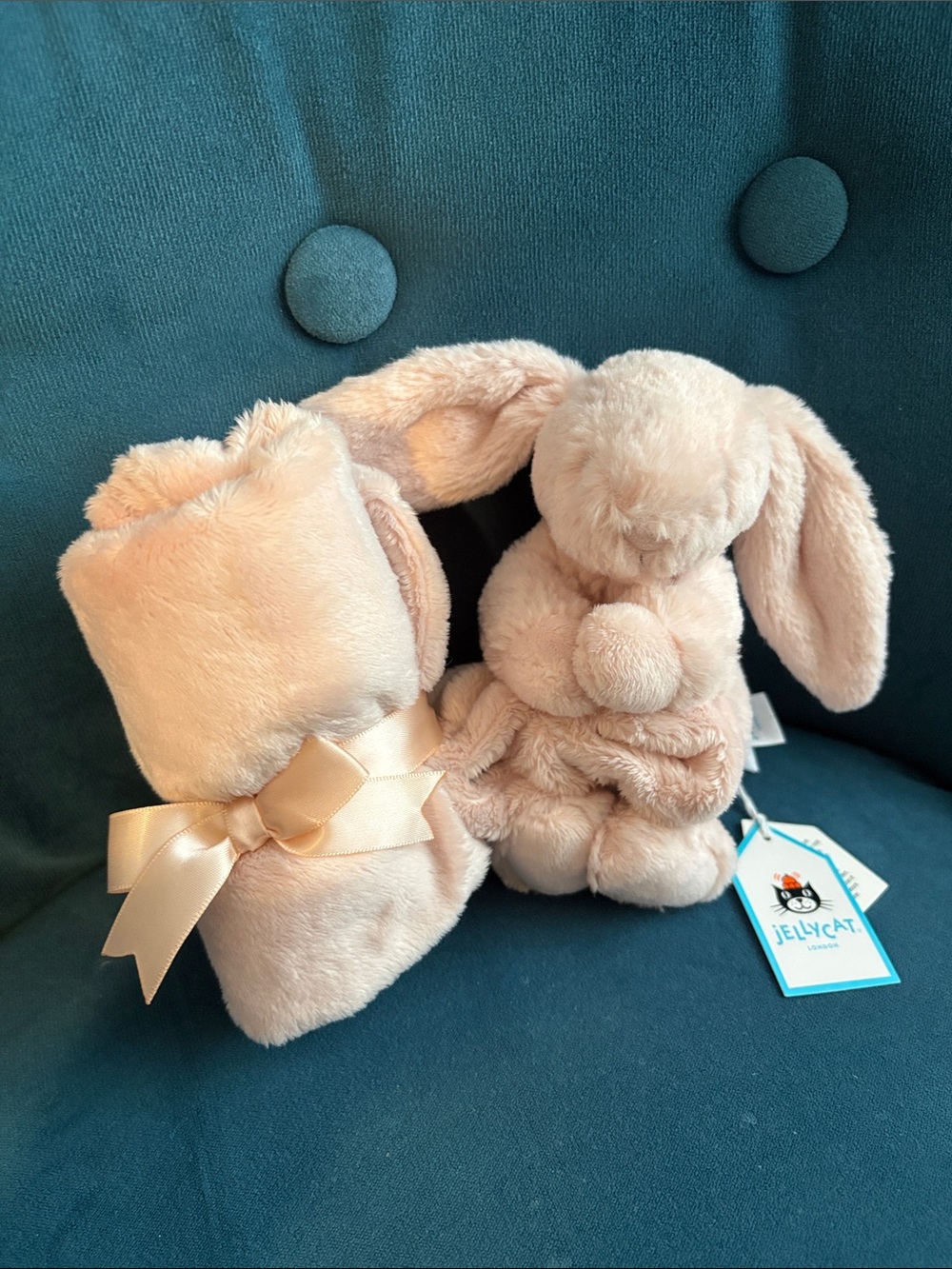 Jellycat Bashful Bunny Soother in Blush NWT